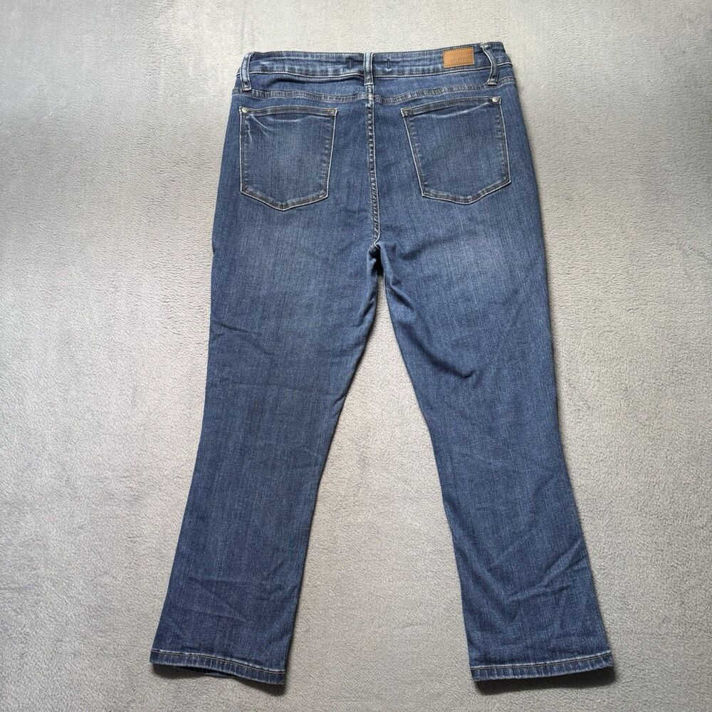 Judy Blue Womens 32 Capri Straight Leg Jeans Blue Mid Rise Stretch Denim - Picture 2 of 11